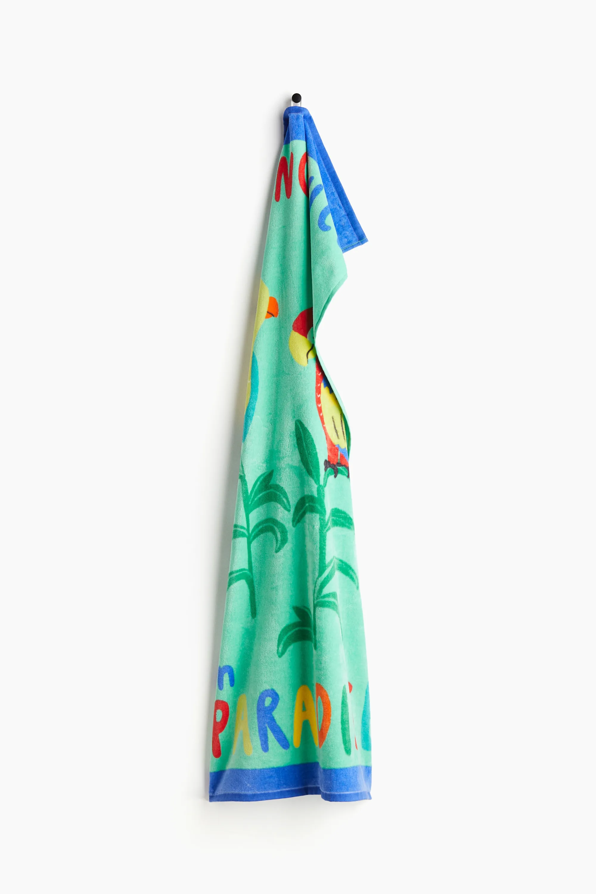 Serviette de bain à motif - Turquoise/Paradise
