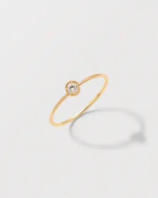 BAGUE FUKA DIAMANT - Or blanc 18 carats — photo 1