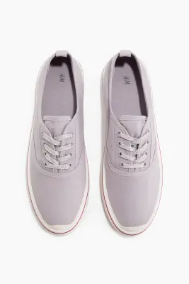 Sneakers en toile de coton - Lilas — photo 1
