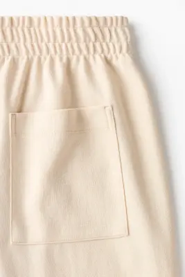 Pantalon jogger Relaxed Fit en interlock - Beige clair — photo 4