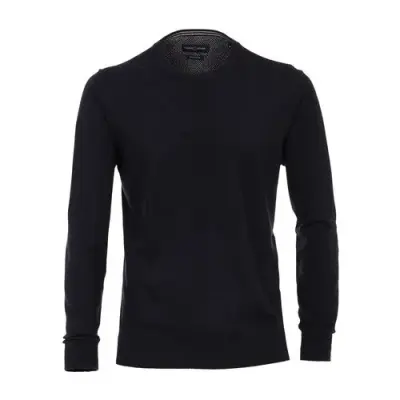 CASA MODA PULL COL ROND Marine — photo 1