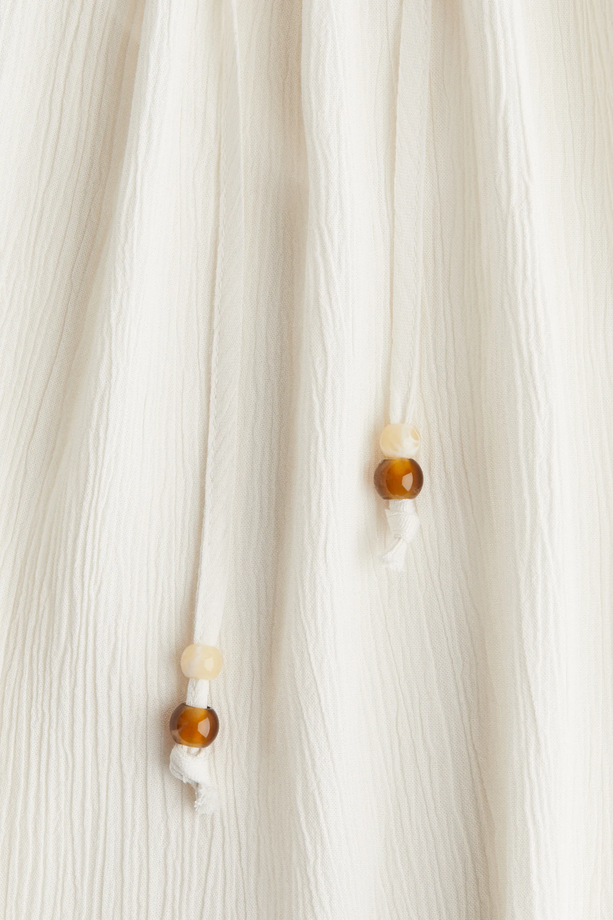 Robe loose à bretelles fines - Blanc