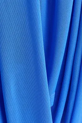 Top à effet drapé avec bretelles fines - Bleu vif — photo 3