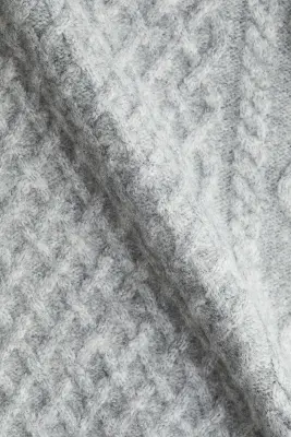 Pull épaules nues - Gris chiné — photo 3