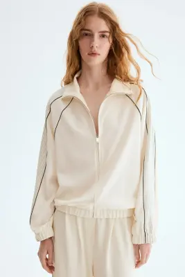 Veste de survêtement - Crème — photo 2