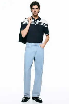 Polo Regular Fit - Bleu foncé — photo 1
