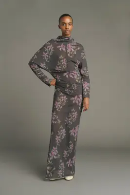 ROBE LOLA ANTHRACITE/VIOLET — photo 1