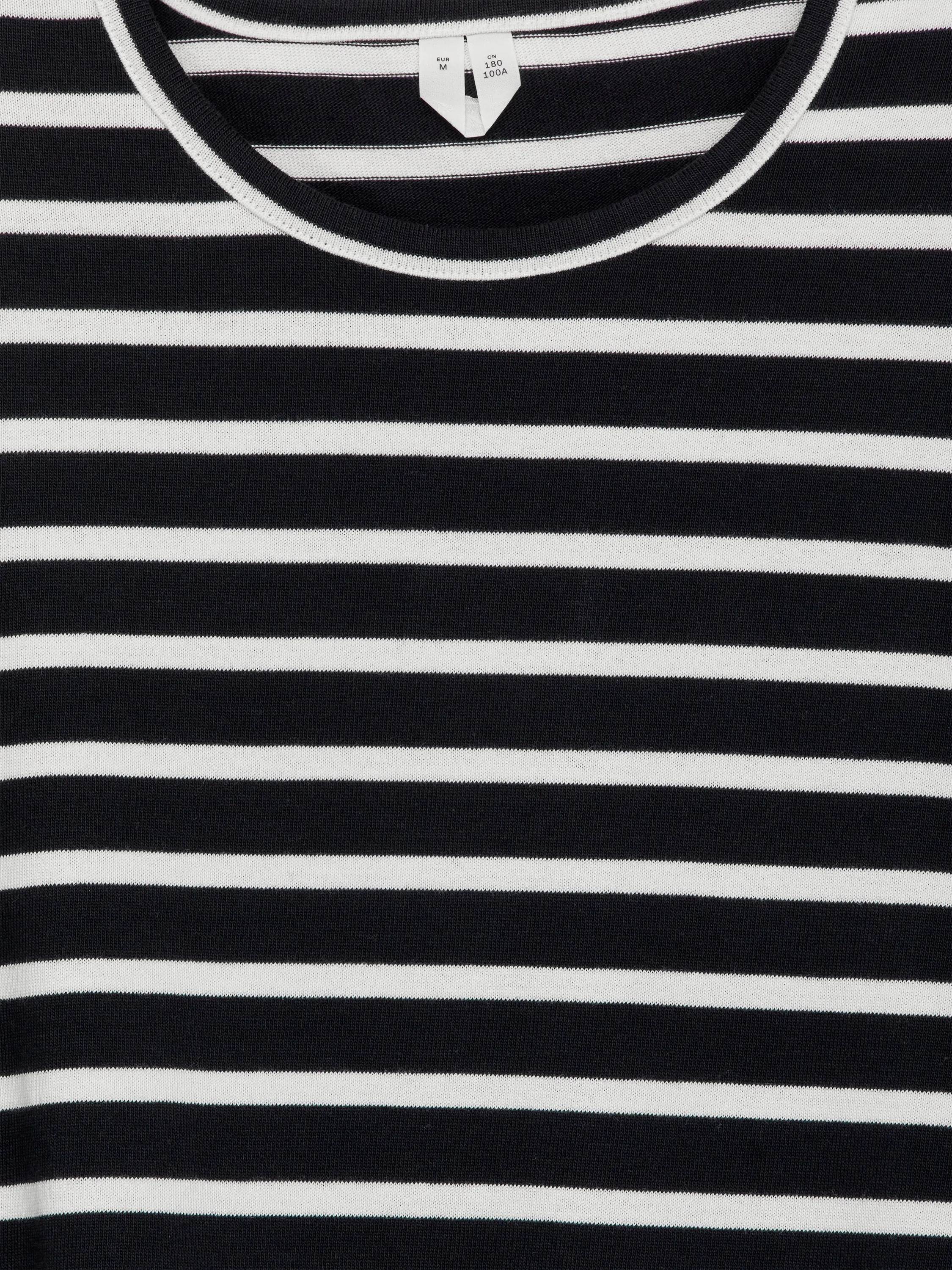 T-shirt à manches longues - Blanc cassé/Bleu foncé