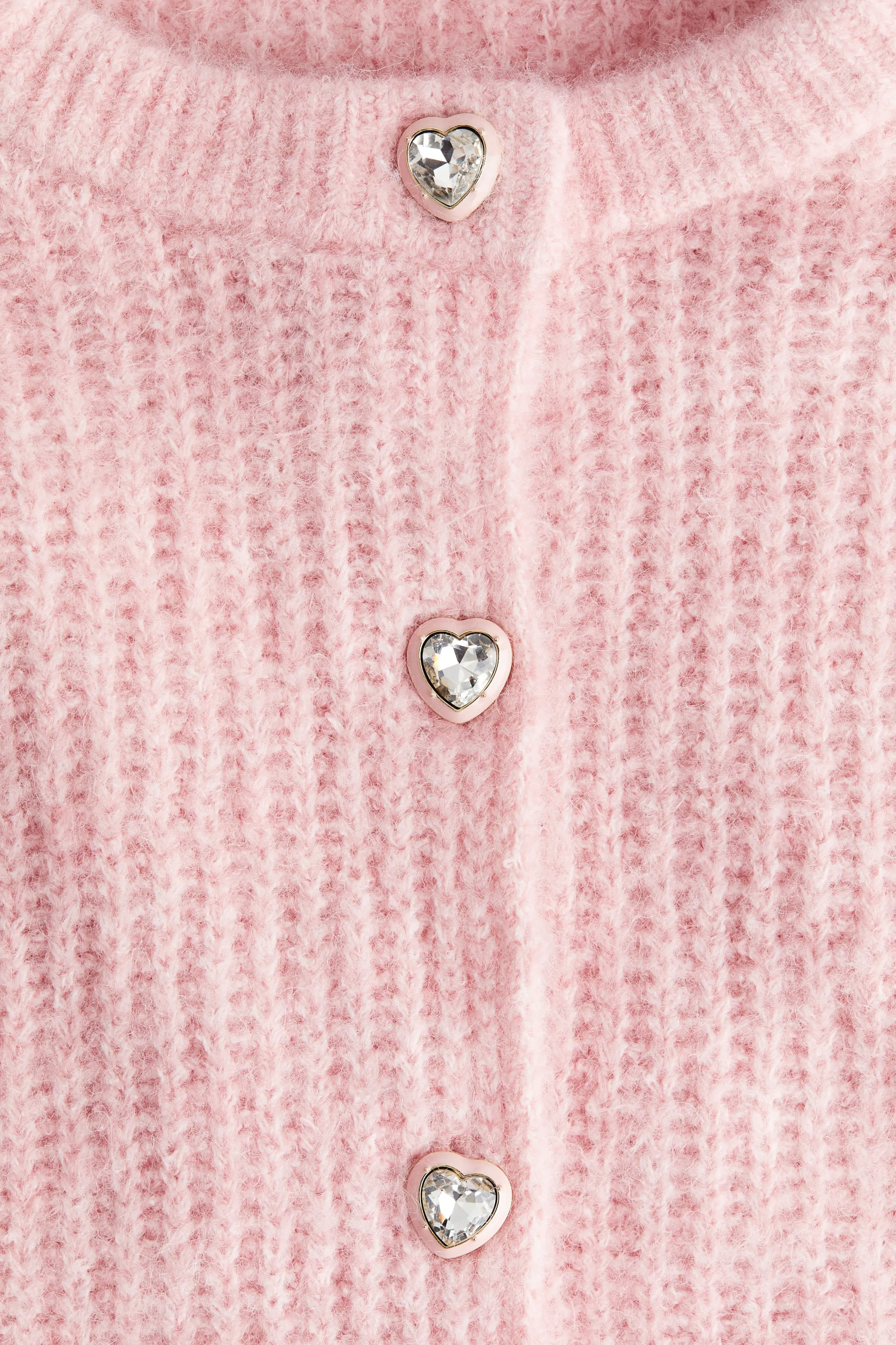 Gilet sans manches en maille côtelée - Rose clair