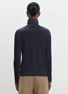 T-shirt en coton organique et cachemire — photo 2
