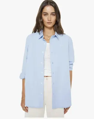 Nouveau ! MOTHER Chemise The Bestie Light Blue — photo 3