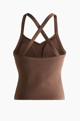 Top de sport avec soutien-gorge intégré SoftMove™ - Moka — photo 1