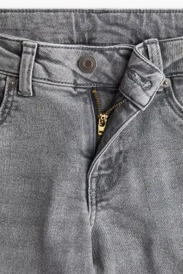 Flared Low Jeans - Gris denim — photo 1