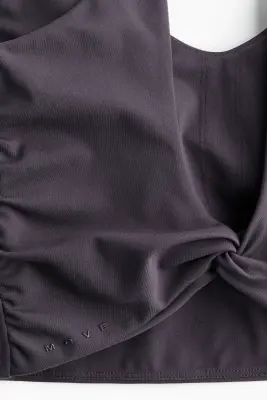Débardeur avec détail torsadé SoftMove™ - Violet prune — photo 4