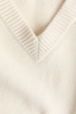 Pull en laine mélangée - Crème — photo 5