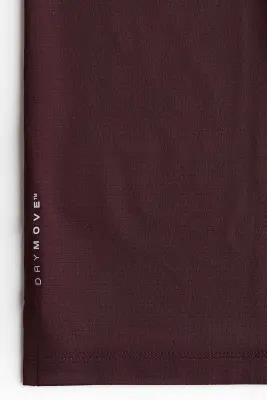 T-shirt de sport en mesh DryMove™ - Prune chocolat — photo 4