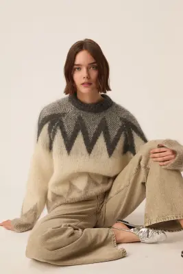 Pull Althea Jacquard Galet — photo 1
