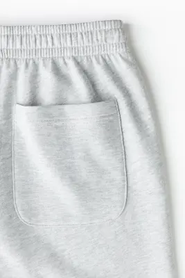 Short Regular Fit en molleton - Gris clair chiné — photo 5