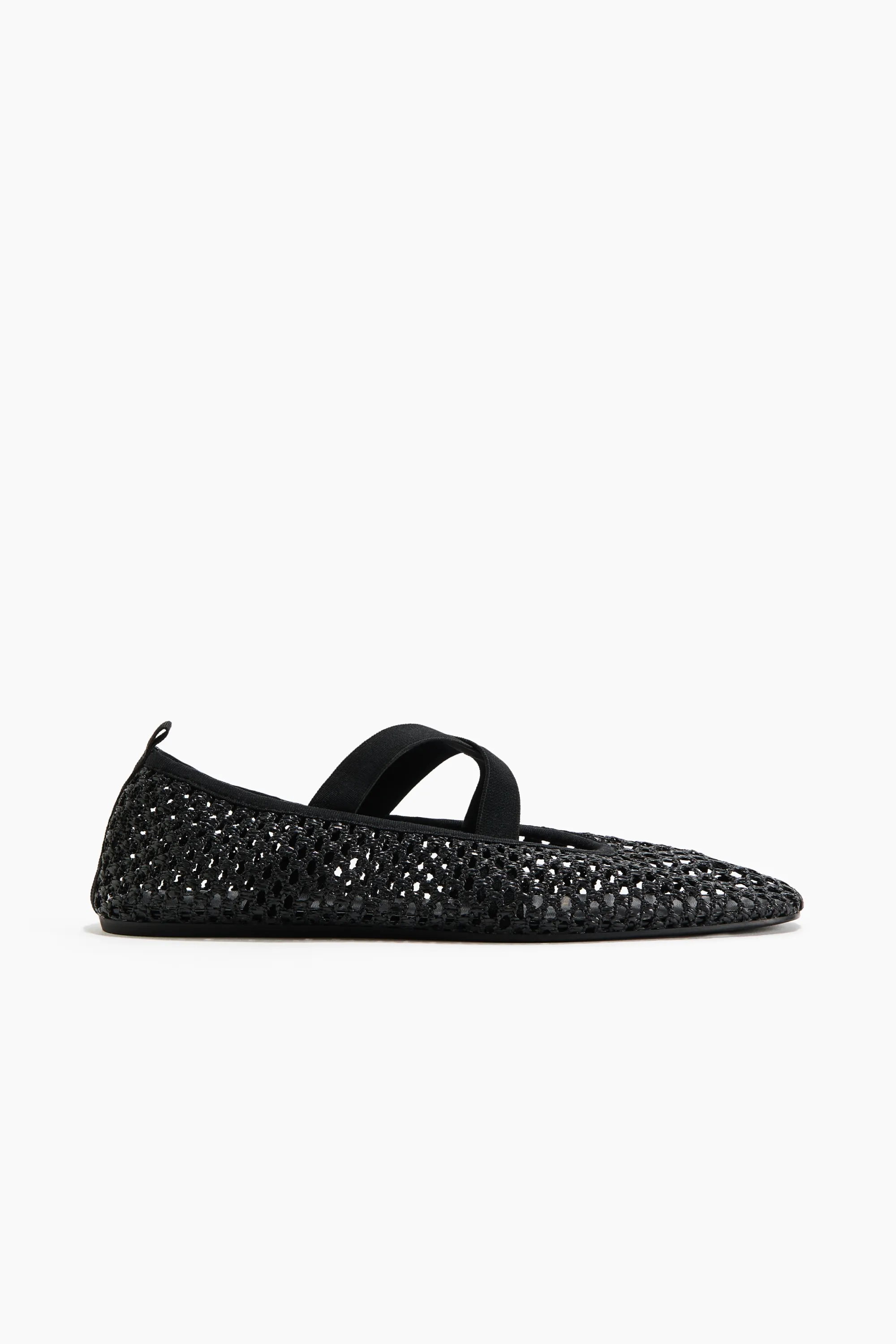 Ballerines tressées - Noir