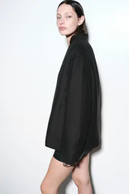 Veste matelassée avec boutons noués - Noir — photo 2