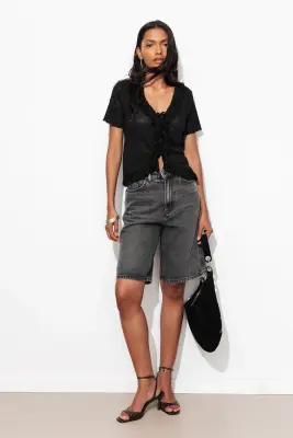T-shirt dentelle et volants — photo 2