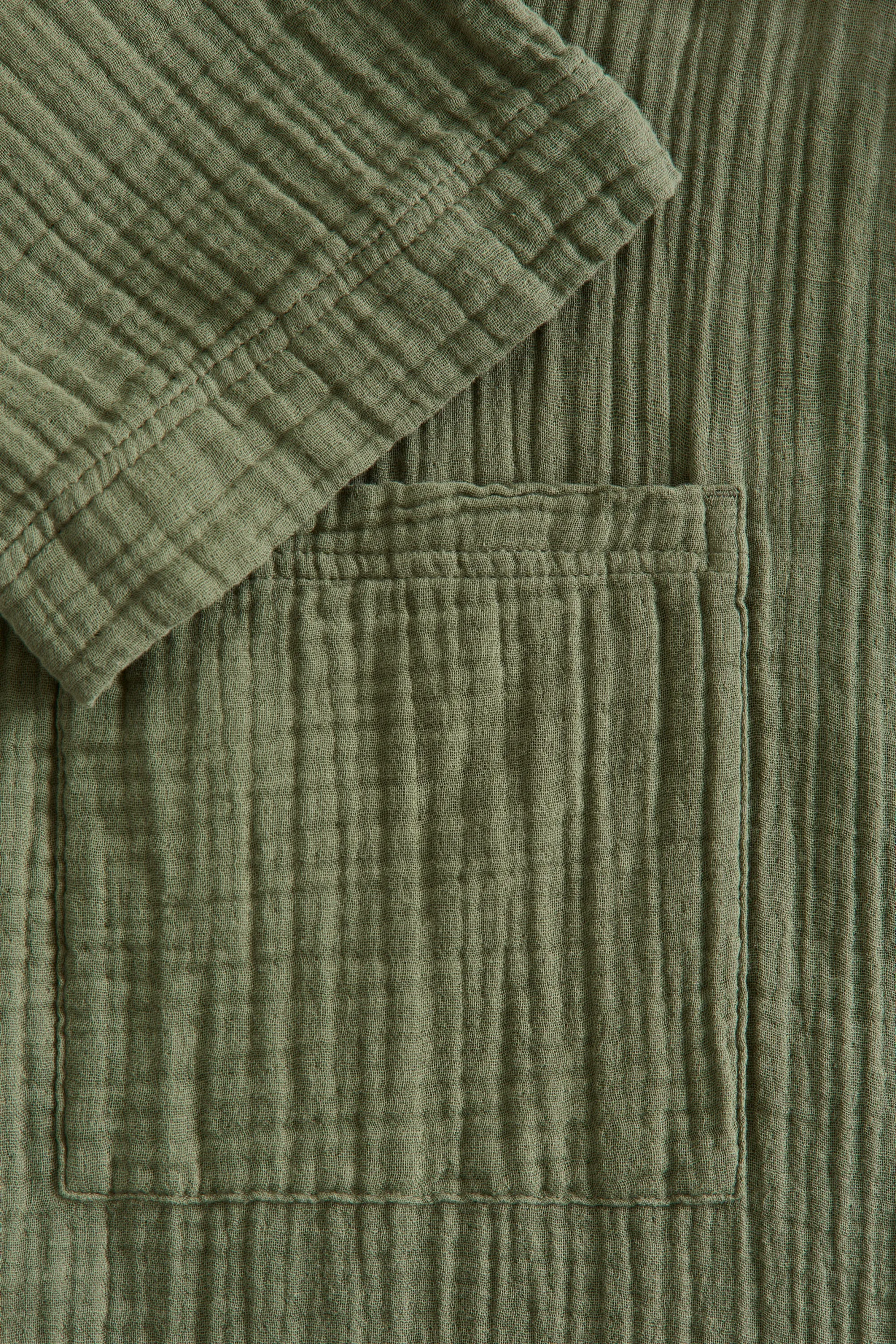 Robe de chambre en mousseline - Vert