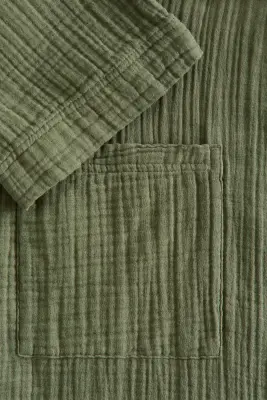 Robe de chambre en mousseline - Vert — photo 1