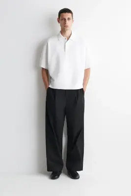 POLO EN JERSEY DE NÉOPRÈNE - BLANC — photo 1