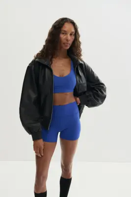 Short de sport moulant SculptMove™ - Bleu cobalt — photo 1
