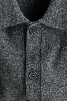 Gilet Regular Fit - Gris foncé chiné — photo 4