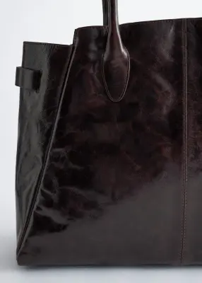 Sac cabas - Marron foncé — photo 2