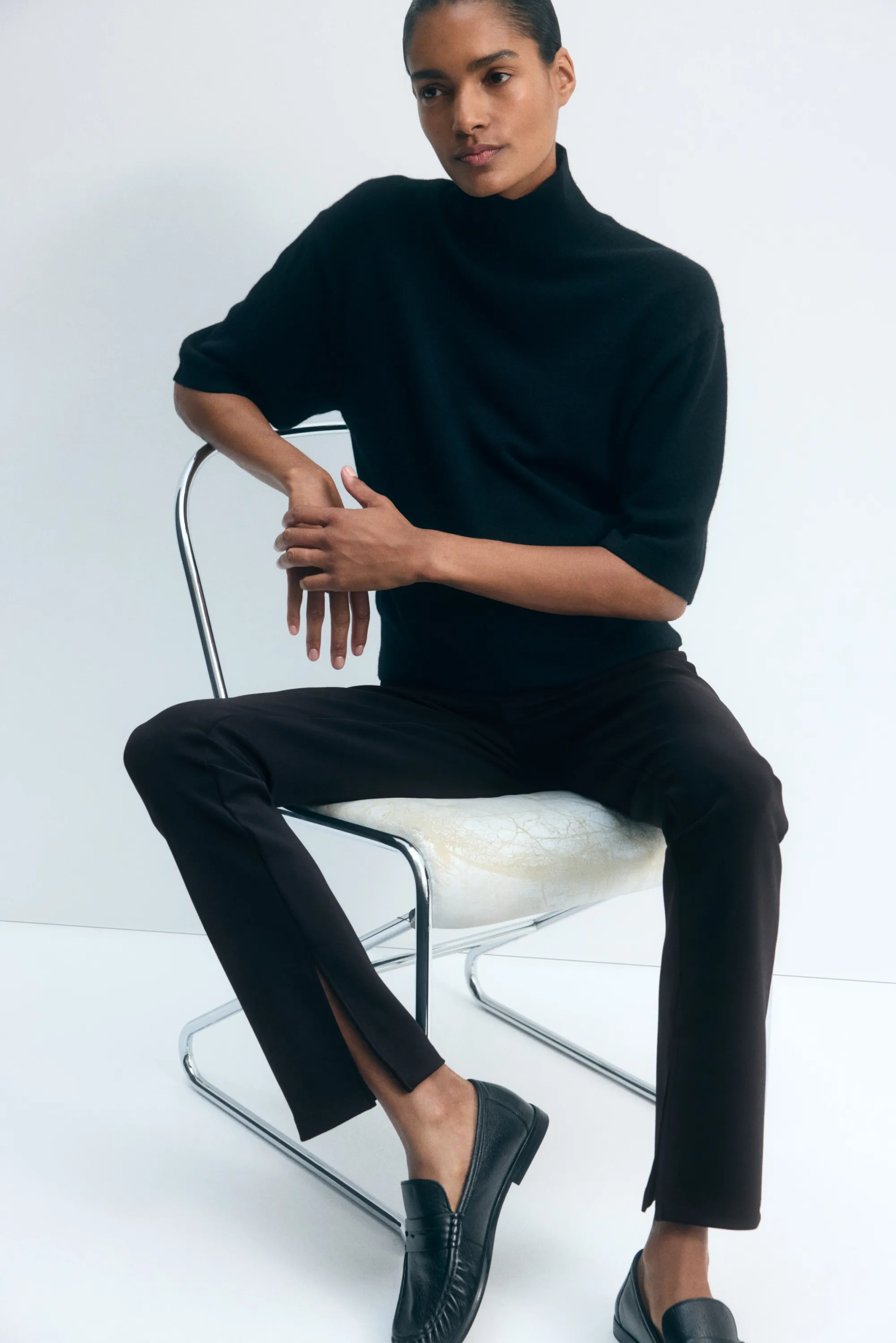 MAMA Pantalon en jersey romanite - Noir