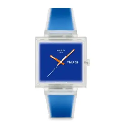 Montre Swatch SO38K701 - WHAT IF...SEE THRU BLUE? — photo 1