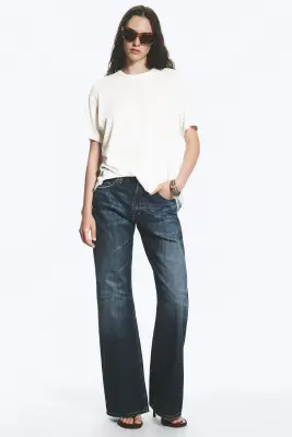 T-shirt carré décontracté transparent - Blanc Voilé — photo 1