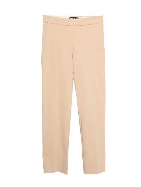 Pantalon slim fit taille basse en coton stretch beige crème Prix boutique 580€ Taille 36