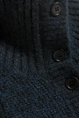 Cardigan boutonné - Dark Blue — photo 4