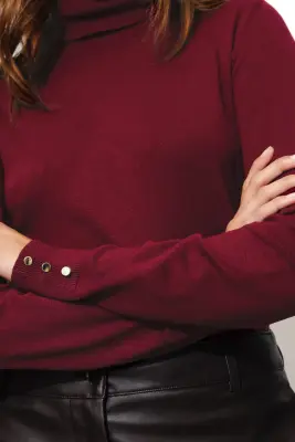 Pull fin col roulé Femme — photo 5