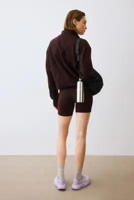 Veste de survêtement de sport SoftMove™ - Marron chaud — photo 2