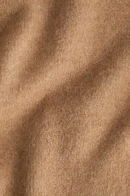 Top col roulé en maille - Beige foncé — photo 2
