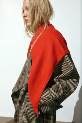 Foulard en maille fine - Rouge — photo 1