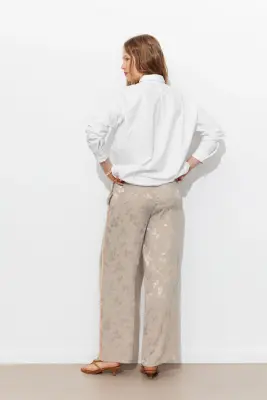 Pantalon large à bandes — photo 4
