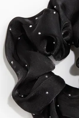 Chouchou à strass - Noir — photo 3