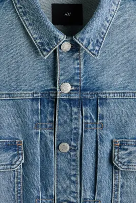 Veste Trucker en denim - Bleu denim — photo 4