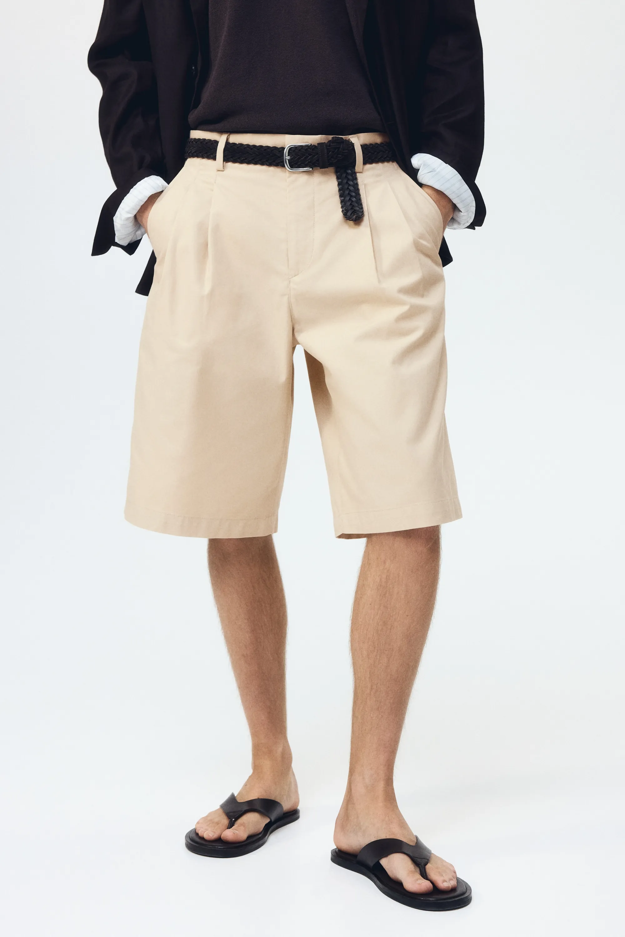 Bermuda Loose Fit - Beige clair