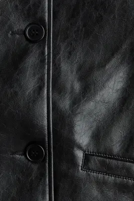 Veste en tissu enduit - Noir — photo 5