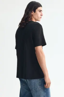 T-shirt Regular Fit - Noir — photo 2