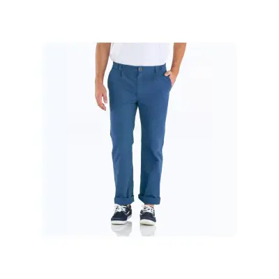 Pornichet, Le vrai pantalon du marin breton en coton bio - Toile Indigo