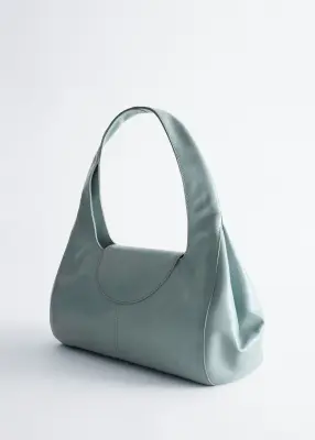 Sac porté épaule incurvé - Bleu clair — photo 2