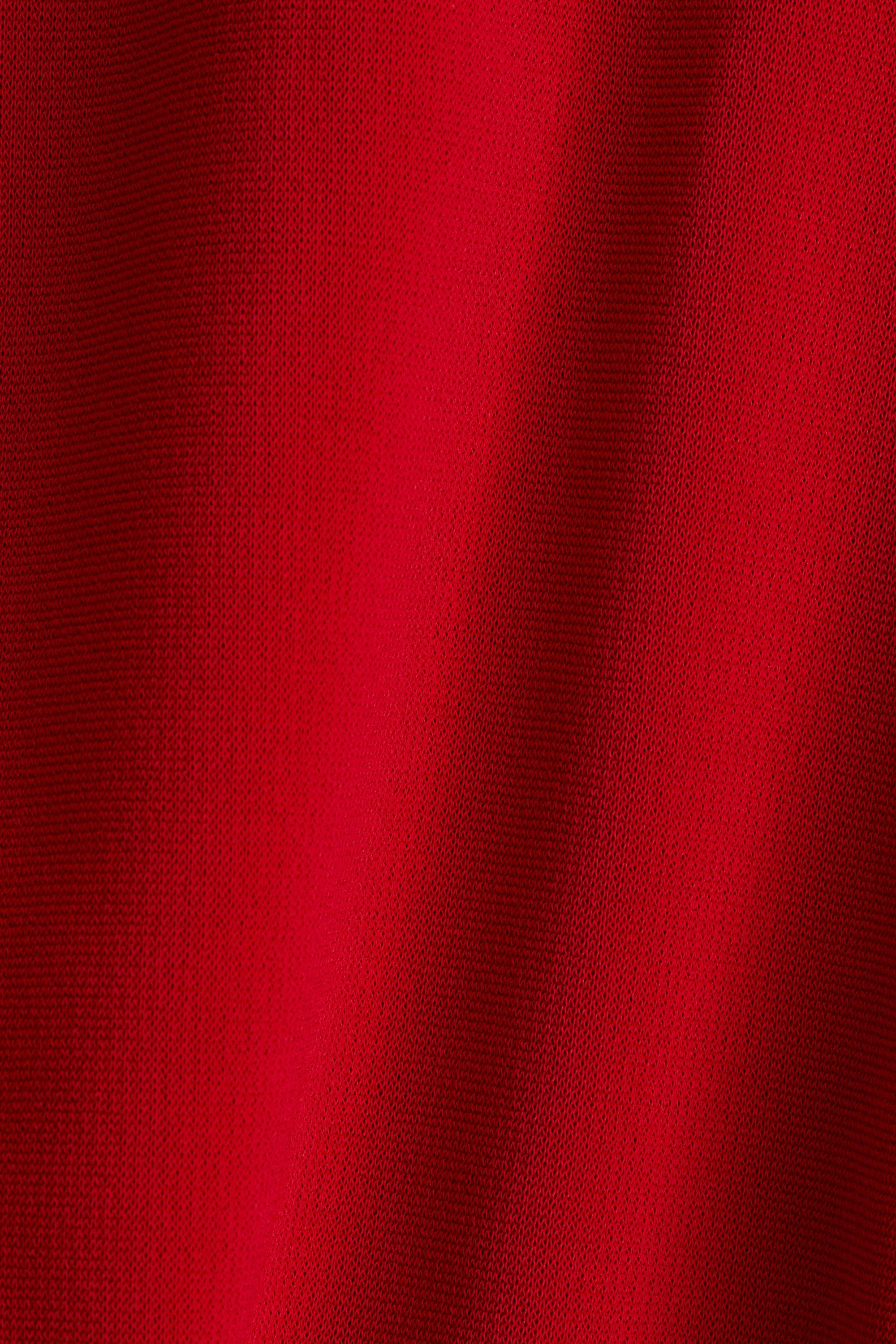 Robe moulante en interlock - Rouge