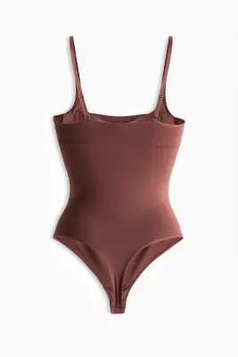 Body string paddé Seamless - Marron — photo 3